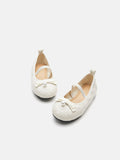 PAZZION, Olivia Quilted Pearl Bow Flats, Beige