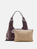 PAZZION, Ophelia Curved Shoulder Bag, Wine