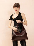 PAZZION, Ophelia Curved Shoulder Bag, Wine