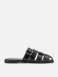 PAZZION, Orinda Weaved Mules, Black