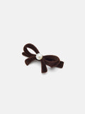 PAZZION, Paulina Bow Hair Clip, Khaki