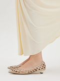 PAZZION, Pavienne Crystal Woven Flats, Almond