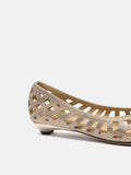 PAZZION, Pavienne Crystal Woven Flats, Almond
