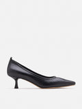 PAZZION, Philo Pointed Toe Low Heels, Black