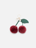 Pom Pom Cherry Keychain