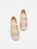 PAZZION, Rayna Crystal Embellished Espadrilles Flats, Almond