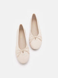 PAZZION, Rhea Bow Ballerinas, Beige