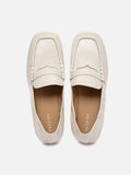 PAZZION, Rylianne Leather Penny Loafers, Beige