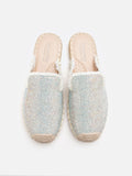 PAZZION, Saline Espadrille Mules, Beige