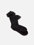 PAZZION, Savannah Ruffle Socks, Black