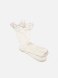 PAZZION, Savannah Ruffle Socks, White