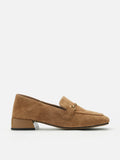 PAZZION, Simone Suede Bit Loafers, Camel