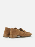 PAZZION, Simone Suede Bit Loafers, Camel
