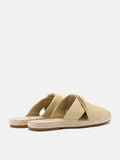 PAZZION, Sonja Twist Strap Espadrille Mules, Yellow