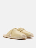 PAZZION, Sonja Twist Strap Espadrille Mules, Yellow