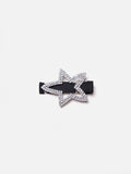 PAZZION, Starry Crystal Embellished Hair Clip, Black