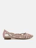 PAZZION, Tailia Glitter Weaved Flats, Pink