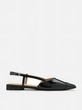 PAZZION, Verity Slingback Flats, Black