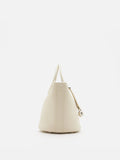 PAZZION, Vespera Bucket Bag, Beige