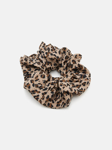 Yulissa Leopard Print Scrunchie
