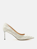 PAZZION, Zephyra Glitter Pointed Toe Heels, Gold