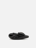 PAZZION, Amora Twin Bow Foldable Flats, Black