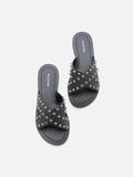 PAZZION, Beverly Casual Sandals, Black