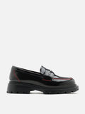 PAZZION, Floy Leather Loafers, Black