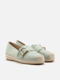 Nancy Crystal Embellished Buckle Espadrilles