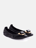 PAZZION, Rahma Ornament Flats, Black