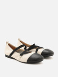 Reese Cross Strap Toe Cap Flats