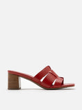 PAZZION, Virginia.E Leather Heels, Red