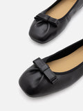 PAZZION, Ziva Bow Ballet Flats, Black